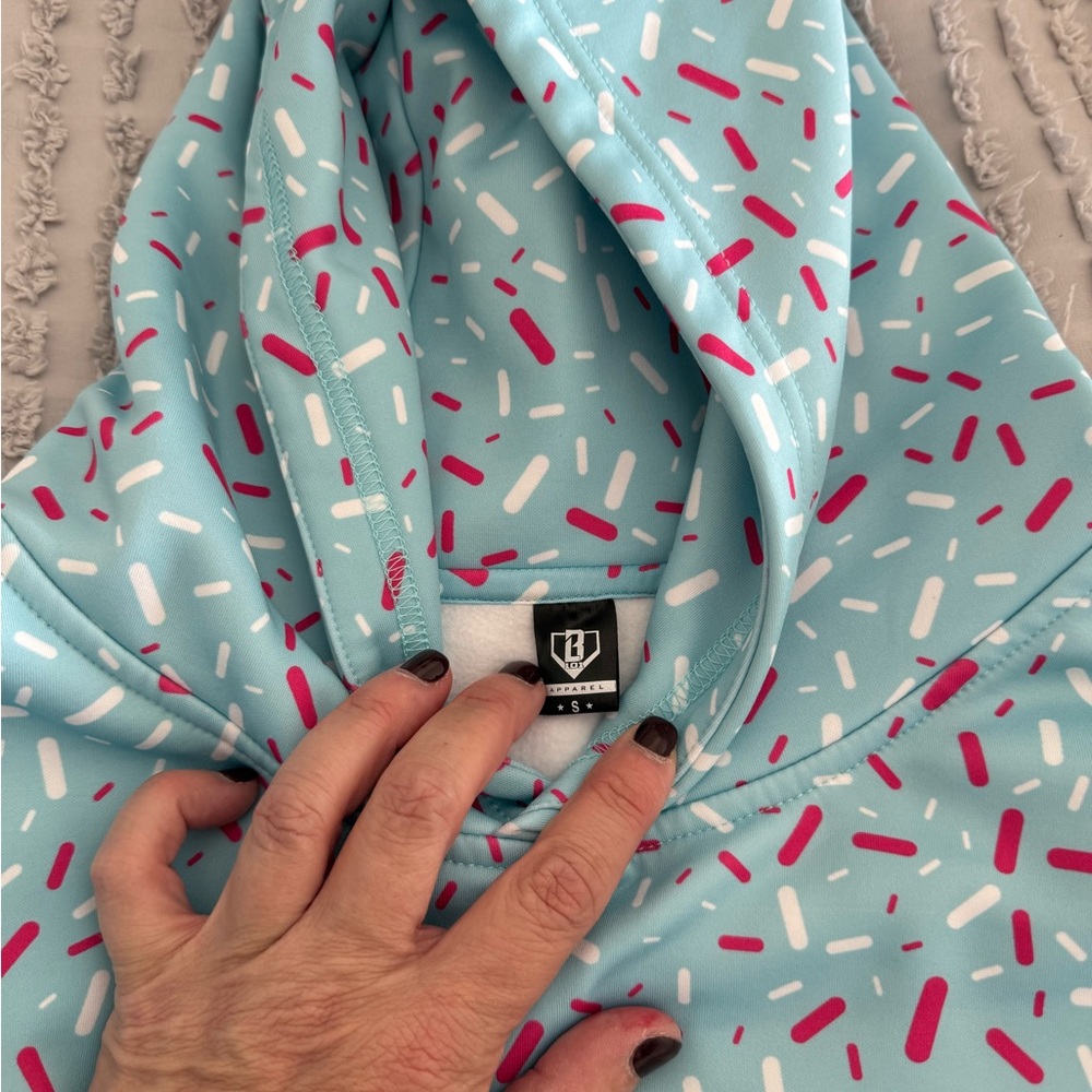 Colorful Patterned Men's Hoodie - Picture 3 of 4